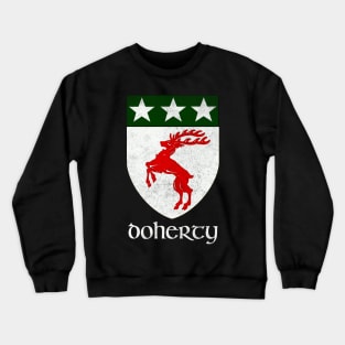 Doherty  / Vintage Style Crest Coat Of Arms Design Crewneck Sweatshirt